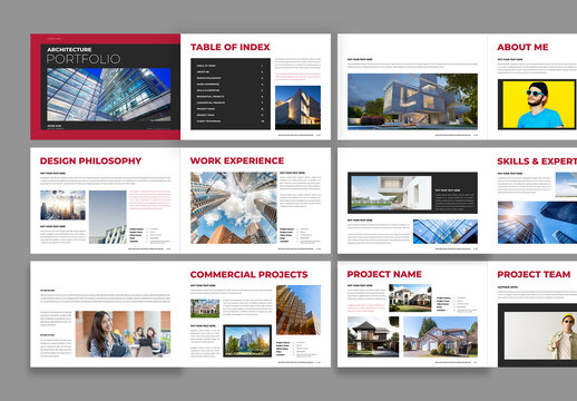Architecture Portfolio Template Design