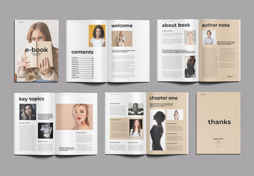 Ebook Layout Template Design