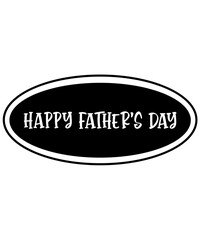 Happy Father’s Day typography design on plain white transparent isolated background for sign, card, shirt, hoodie, sweatshirt, apparel, tag, mug, icon, poster or badge © AllYearRoundDesigns