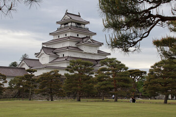 tsuruga castle in aizuwakamatsu in japan  © frdric