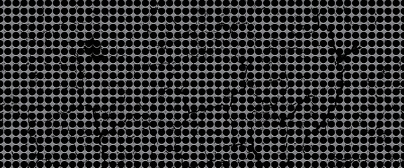 Fototapeta premium Perforated metal plate. Metal grill. Metal texture steel background. Perforated sheet metal. 3d shape titanium sheet. Circle mesh pattern background.