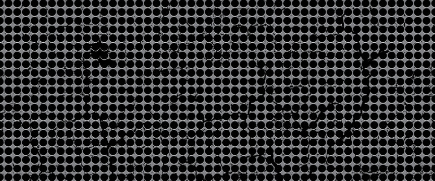 Perforated metal plate. Metal grill. Metal texture steel background. Perforated sheet metal. 3d shape titanium sheet. Circle mesh pattern background.