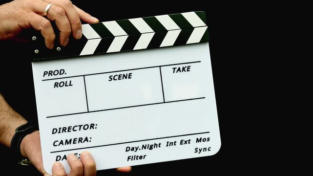 Film Clapperboard Cinematic Slate 4K