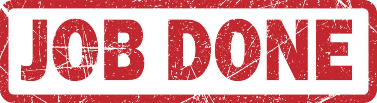 Set of Red Grunge Rubber Stamps effect