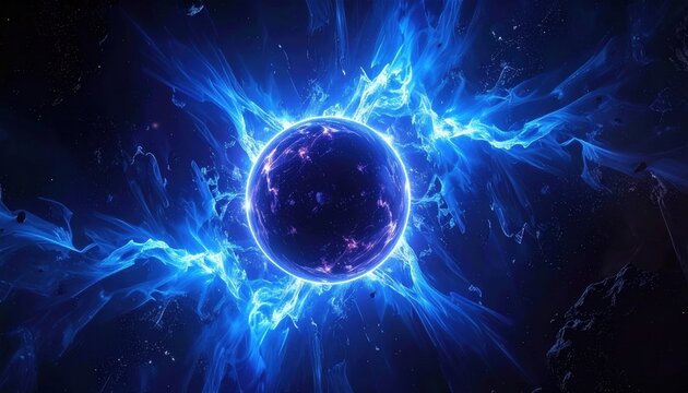 fog abstract explosion cosmos power cosmic blue nebula lightning chemis blast cold fusion field Blue plasma physics glowing flames tunnel quantum time fractal mechanic energy ball computer galactic
