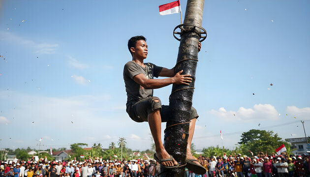 A man on a skateboard doing a trick