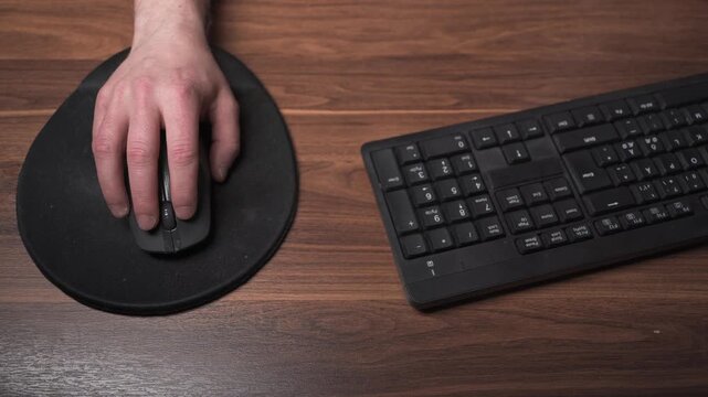 Using mouse scrolling and clicking top view