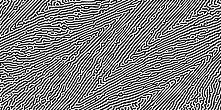 Turing Abstract Pattern, suitable for any business. black and blue color diffusion reaction seamless pattern.An abstract Reaction-diffusion or Turing pattern formation, coral reef, natural texture,