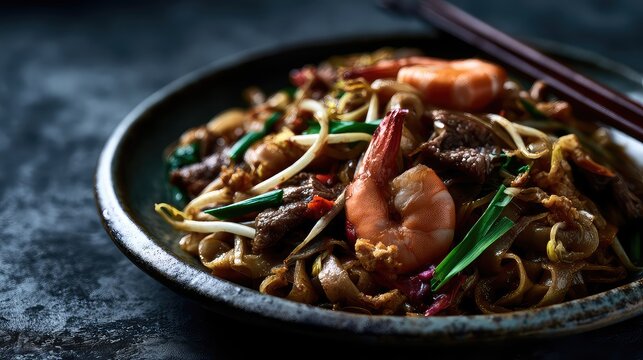 Char Kway Teow Kering, Malaysian Cuisine, Malaysian street food