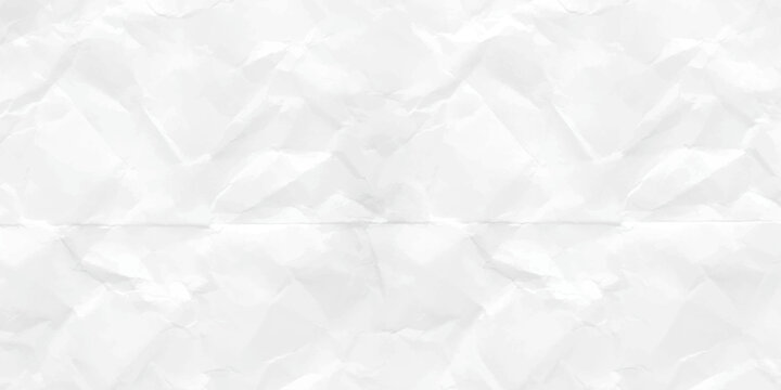 White Crumpled paper texture background wallpaper. Close-up of a Crumpled White Paper Texture. Wrinkled paper texture background 