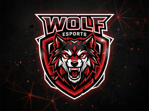 Wolf Esports Gaming Team Logo Design.