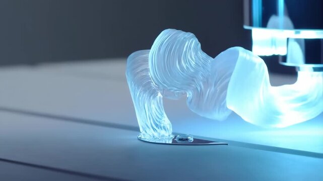 3D printer nozzle extruding molten plastic onto a build platform with precision featuring extrusion, additive manufacturing, rapid prototyping with