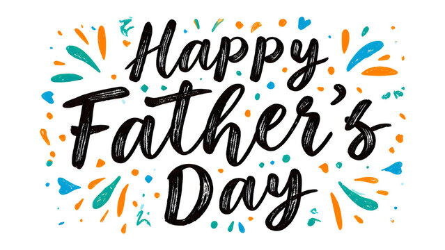 Happy Father's Day Happy Father's Day, colorful celebration background, festive greeting card, holiday decoration VECTOR
