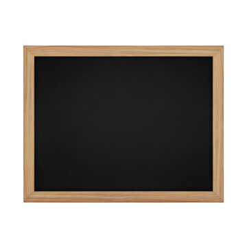 A simple wooden framed blackboard for writing messages or notes in a classroom setting every single day