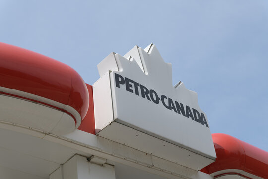 Petro-Canada gas station sign at 292 Kingston Rd, Toronto