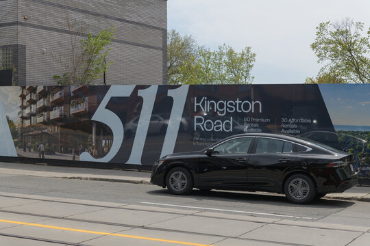future construction site at 511 Kingston Rd, Toronto