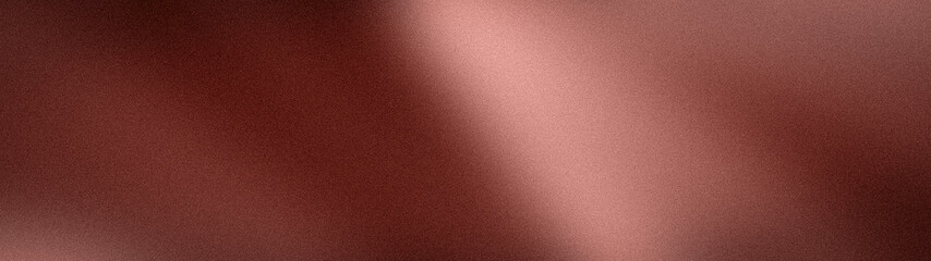 Fototapeta premium Wide dark red copper and brown grainy abstract background with modern aesthetic blur