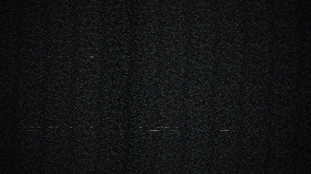 VHS static noise texture with analog glitch lines overlay