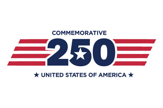 Commemorative 250th anniversary united states of america logo