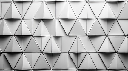 Obraz premium Triangle tiled wall with shadow details
