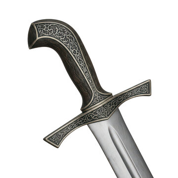 Antique ornate dagger with detailed hilt
