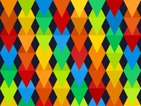 Vivid Triangle Pattern Colorful Modern Background
