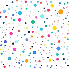 Fototapeta premium Colorful Polka Dots Pattern Background Design.