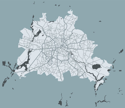 Map of Berlin city 