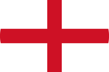 Obraz premium England flag symbolizing national pride, identity, heritage, patriotism and authority. UK constituent country, southern Great Britain.. Vector flag in flat oval design