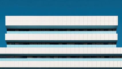 Fototapeta premium Modern Corporate Building with Blue Sky