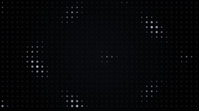 Abstract Glowing Disco Background - Silver LED Flashing Lights VJ Seamless Loop 4K