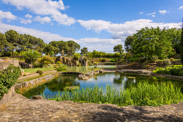 Fototapeta premium Le Jardin de Saint Adrien à Servian dans l'Hérault en France