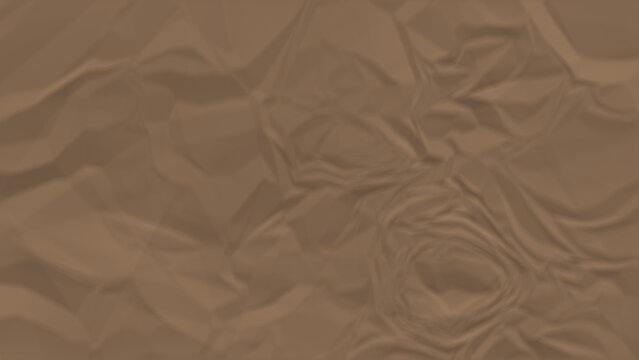 Abstract brown crumpled paper texture background