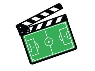 Green soccer field on a movie clapper board © MD kibriya Ahamed 