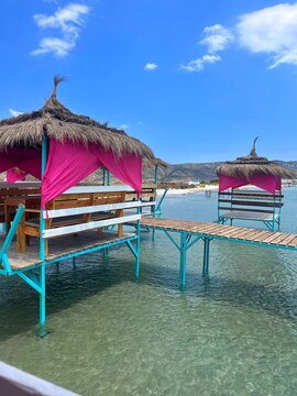 Beautiful scenery at Coco Beach resort in Ghar El Melh, Tunisia
