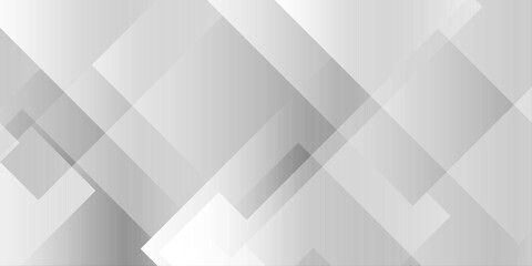 Obraz premium Abstract white and gray geometric background with overlapping squares and subtle gradient shadows. layered geometric square shapes in a monochromatic white and gray color palette. Soft gradient