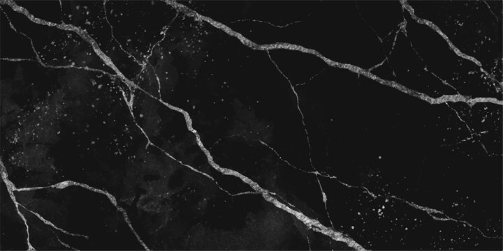 An old rough stone wall with a black and white abstract paint design creating a dark grunge textured background pattern