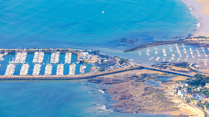 Morbihan Gulf from sky in french brittany morbihan in atlantic ocean © Olivier