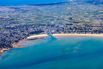 Morbihan Gulf from sky in french brittany morbihan in atlantic ocean © Olivier