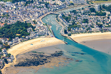 Morbihan Gulf from sky in french brittany morbihan in atlantic ocean © Olivier