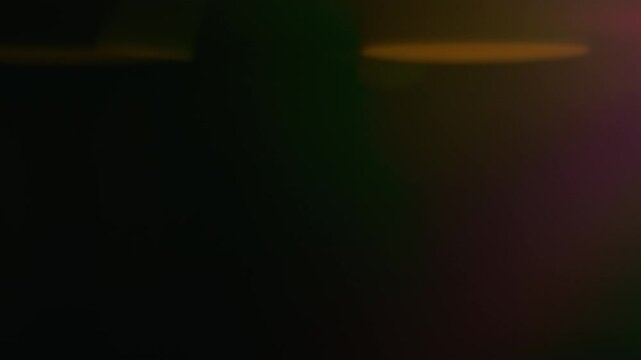 Colorful anamorphic lens flares with horizontal light leaks