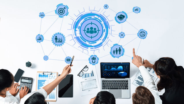 Concept of target group strategy optimizes digital marketing. This approach focuses on specific target group demographics, enhancing campaigns for effective reach and engagement. Entice