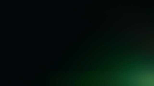 Green and yellow anamorphic lens flares with horizontal light leaks