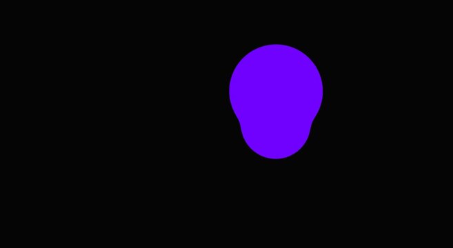 Purple liquid morphing circles abstract motion animation background