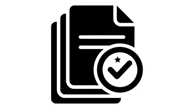 Conform certification icon isolated on white background