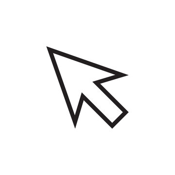 Mouse Cursor Arrow Click Icon &ndash; Computer Pointer Vector Logo Symbol