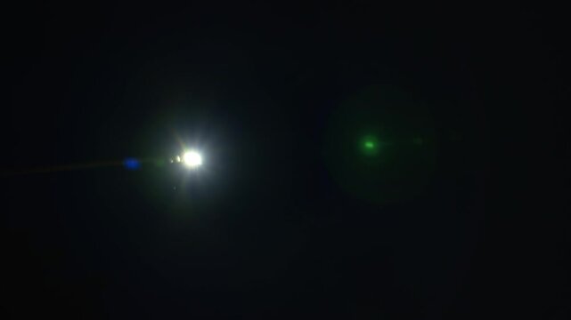 Cinematic light flare with optical glow effects showing abstract illumination and professional visual enhancement