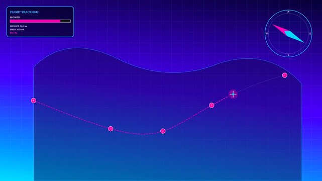 The Drone Delivery Network follows a digital path across a virtual navigation interface showing real time logistics tracking progress through a sophisticated global mapping software system