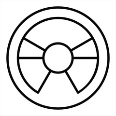 Game Steering Wheel  Icon Element For Design © Ainul