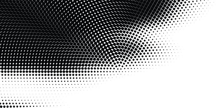 Seamless halftone triangle pattern. Random vector noise texture